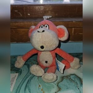 Plush Pink Monkey Toy